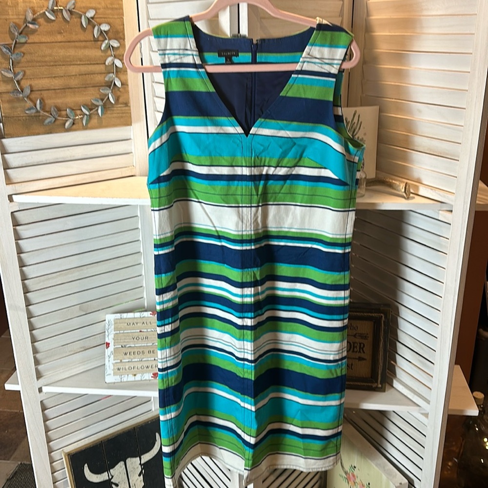 Talbots Striped Sleeveless Dress